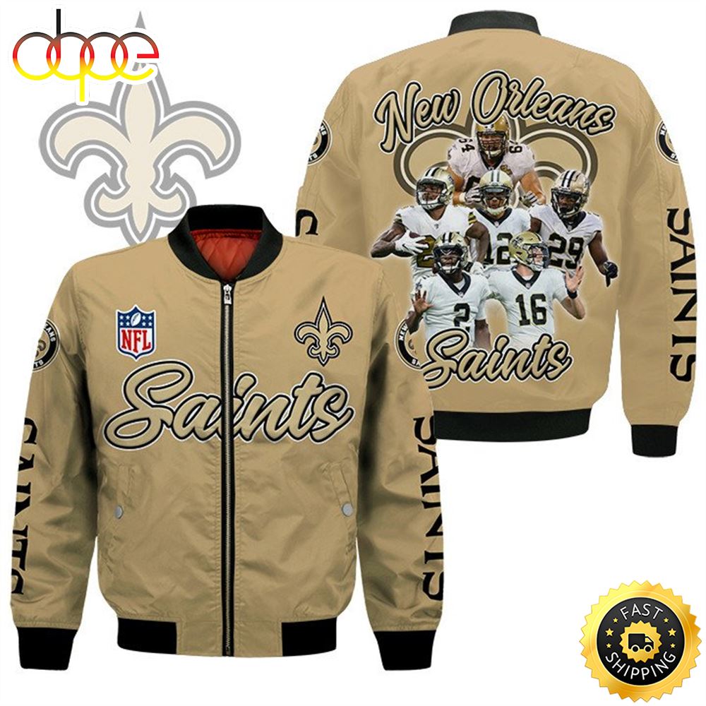 New Orleans Saints Players Nfl Bomber Jacket