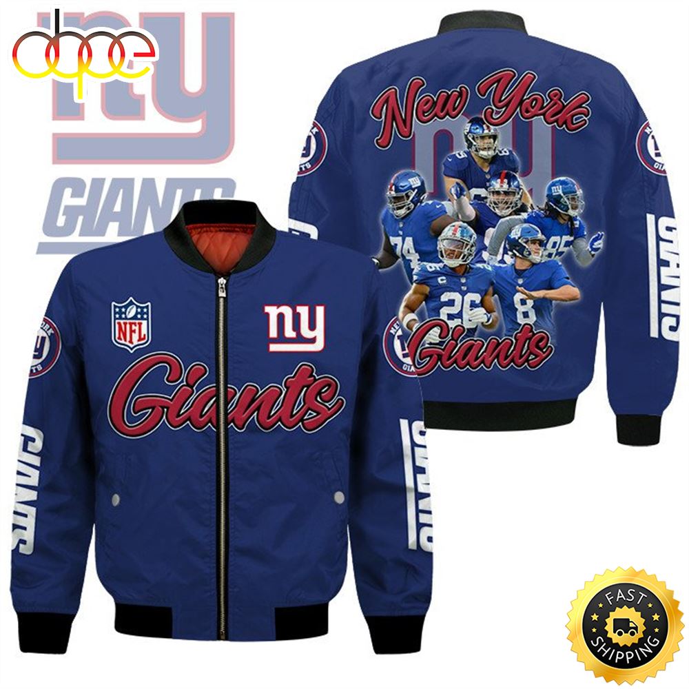 New York Giants Players Nfl Bomber Jacket