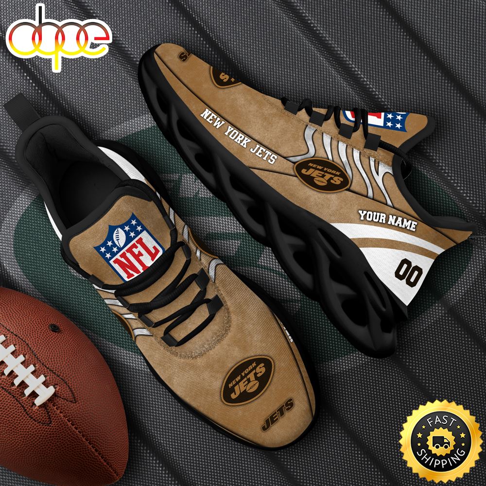 New York Jets NFL Clunky Shoes For Fans Custom Name And Number