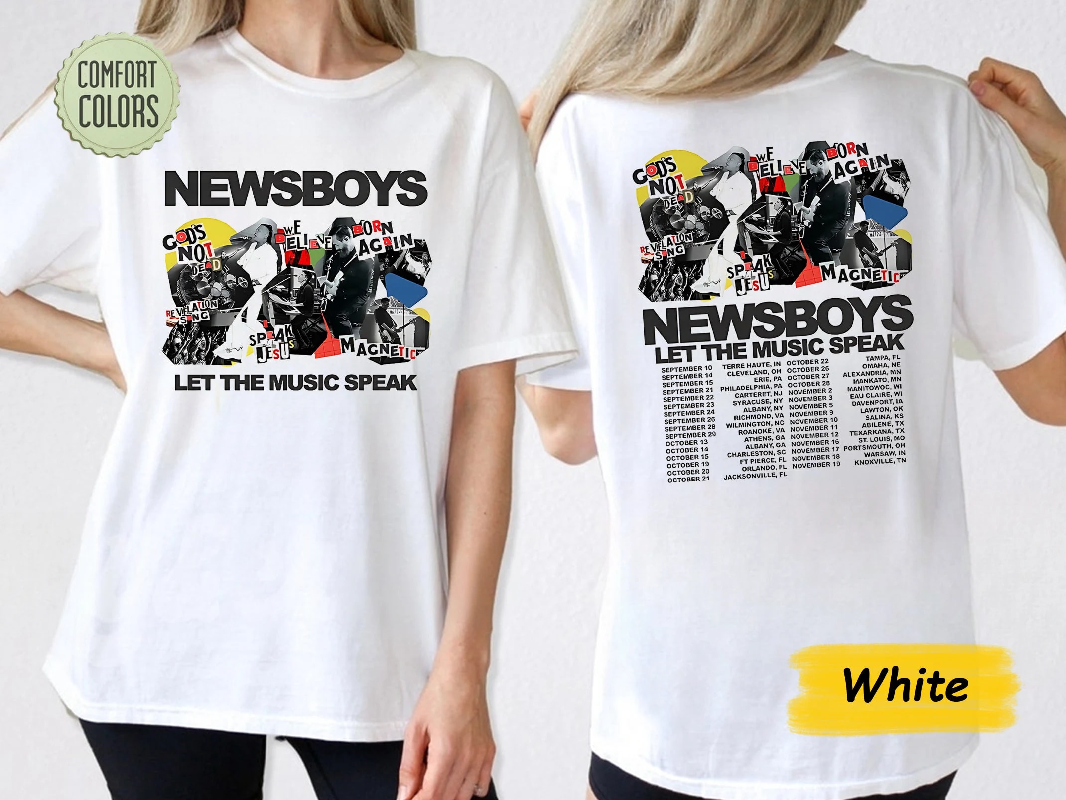 Newsboys 2023 Let The Music Speak Tour Merch P4n7fq