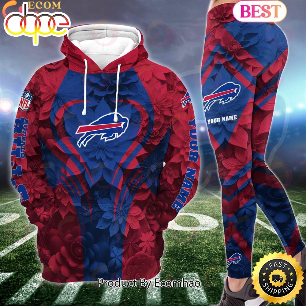 NFL Buffalo Bills Special Flowers Design Hoodie And Leggings Ecomhao Store