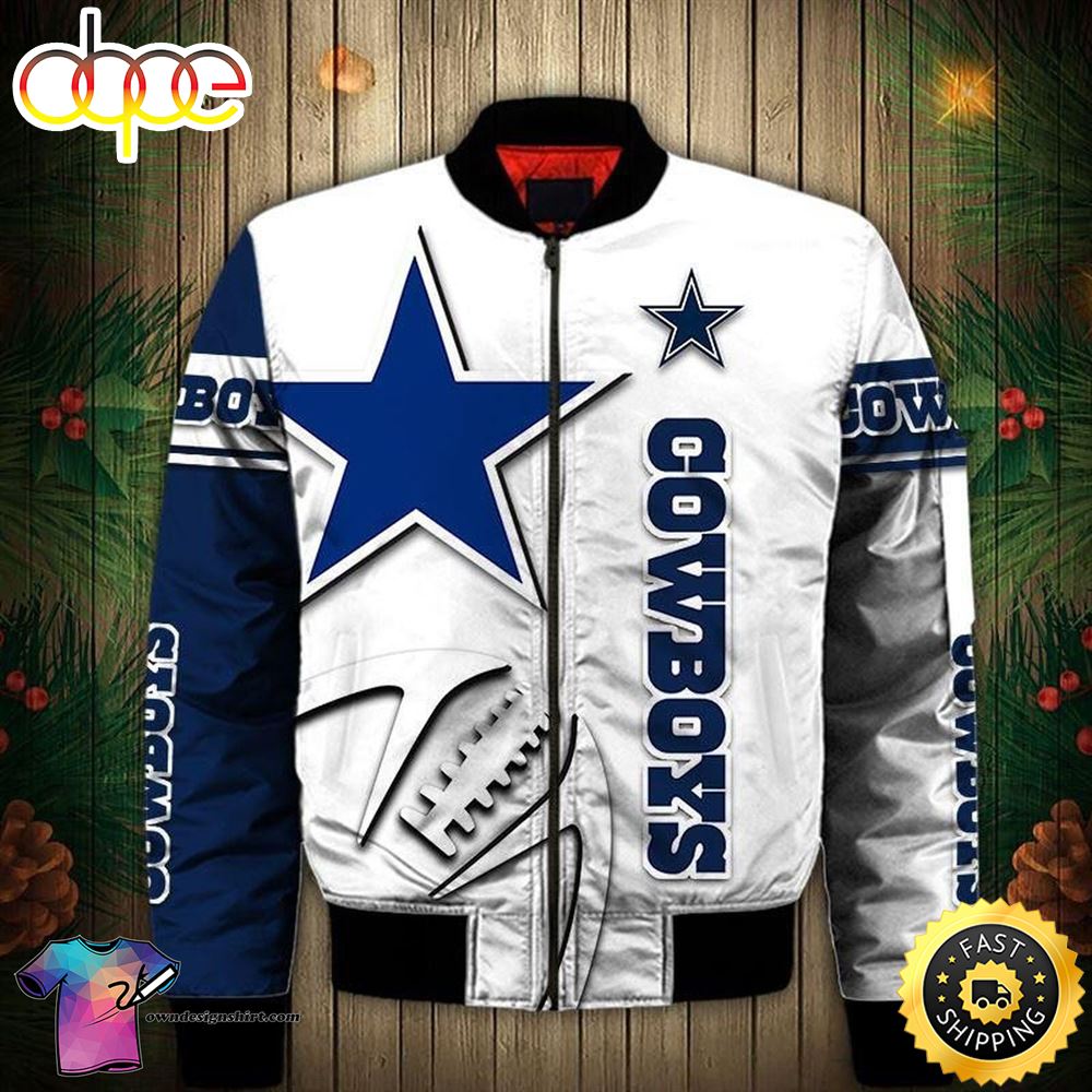 Nfl Dallas Cowboys All Over Printed Bomber Jacket