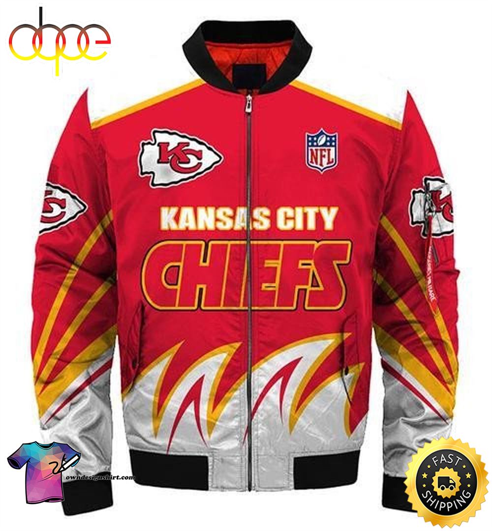 Nfl Kansas City Chiefs All Over Printed Bomber Jacket