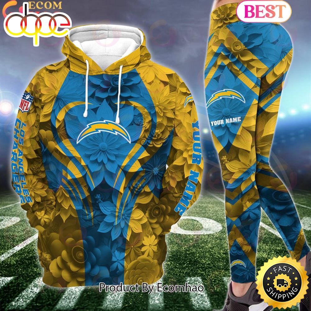 Nfl Los Angeles Chargers Special Flowers Design Hoodie And Leggings Q9b7wr.jpg