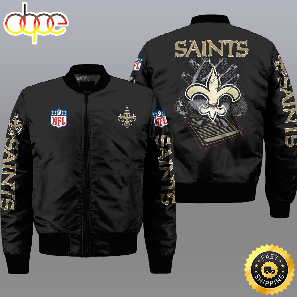 Nfl New Orleans Saints 3D Bomber Jacket