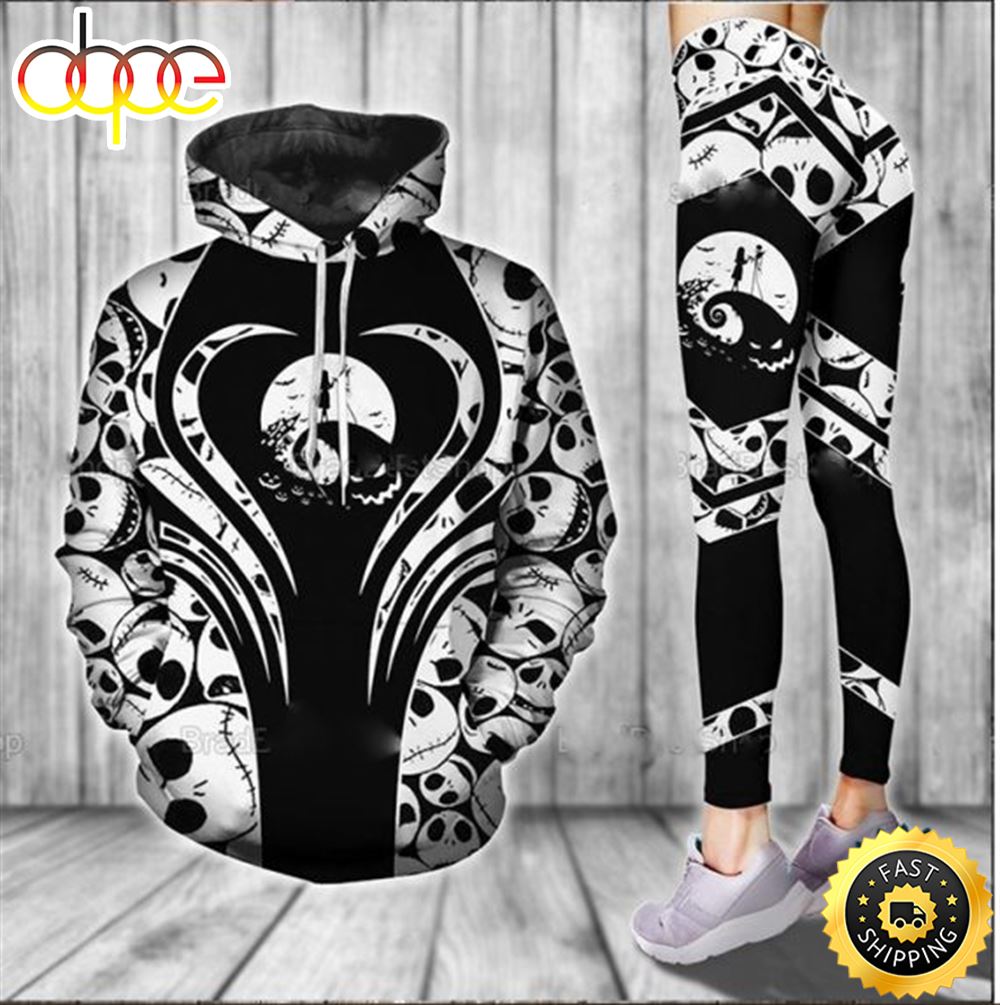 Nightmare Before Christmas Hoodie And Legging All Over Printed
