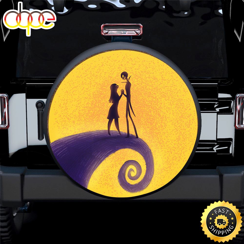 Nightmare Before Christmas Moon Jack And Sally Spare Tire Cover Gift For Campers Mkh5zz
