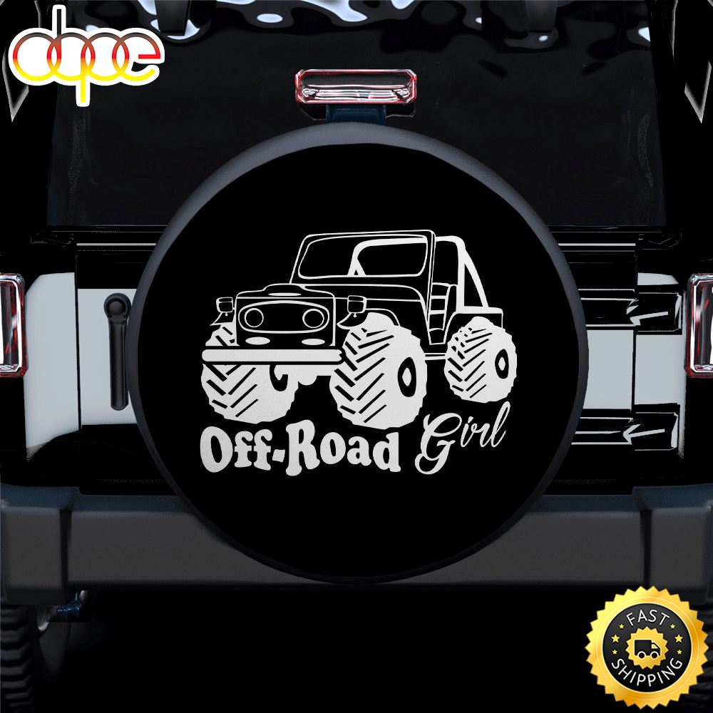 Off Road Girl Car Spare Tire Covers Gift For Campers Gaa1gu