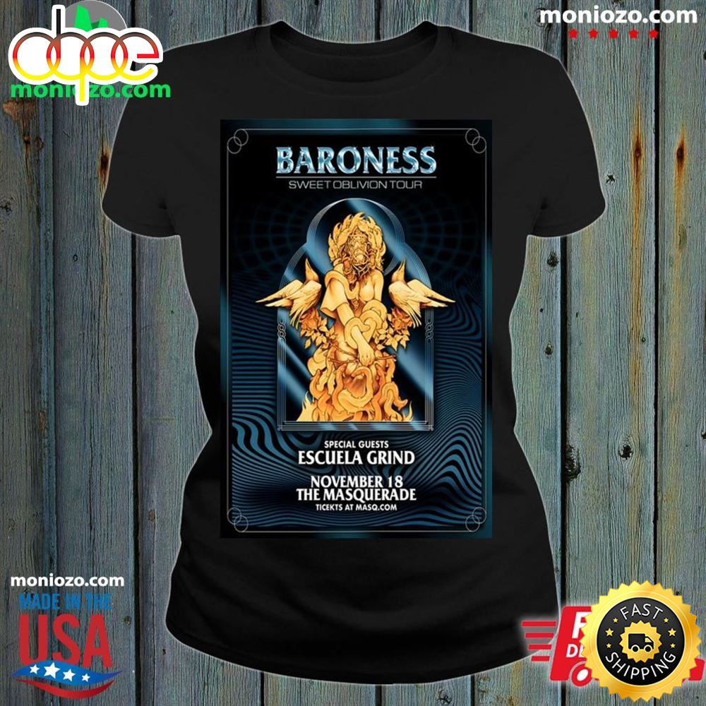 Official Baroness November 18 2023 The Masquerade Poster Shirt N37tpp