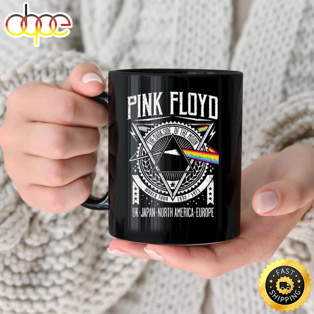 Official Pink Floyd The Dark Side Of The Moon World Tour 1972 1973 Uk Japan North America Europe Mug Mzqpmc