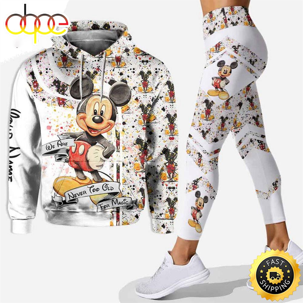 Tiffany co mickey mouse hoodie leggings luxury brand clothing