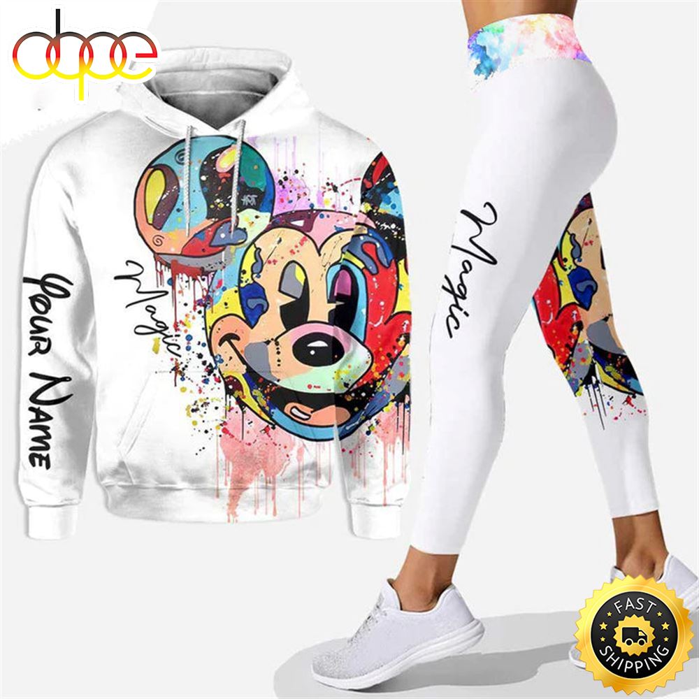 Personalized Mickey Mouse Hoodie Leggings POD Design-Owlsmatrix_5574