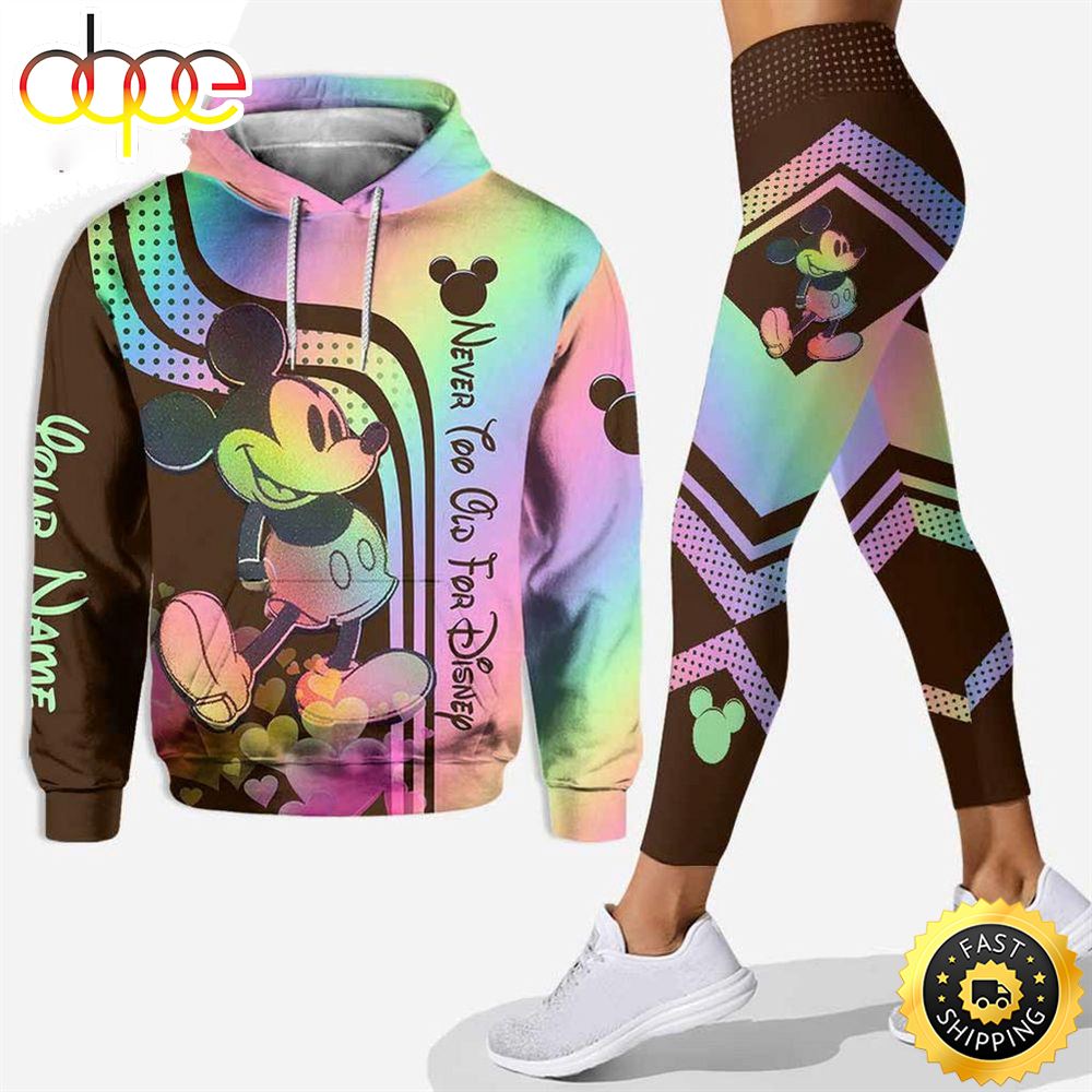 Personalized Mickey Mouse Hoodie Leggings Set All Over Print