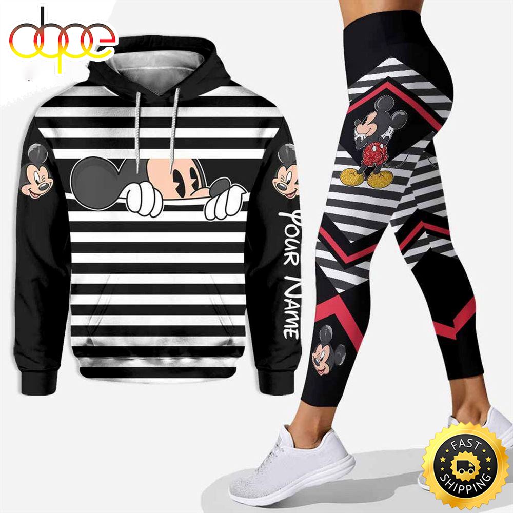 Personalized Mickey Mouse Hoodie Leggings Set