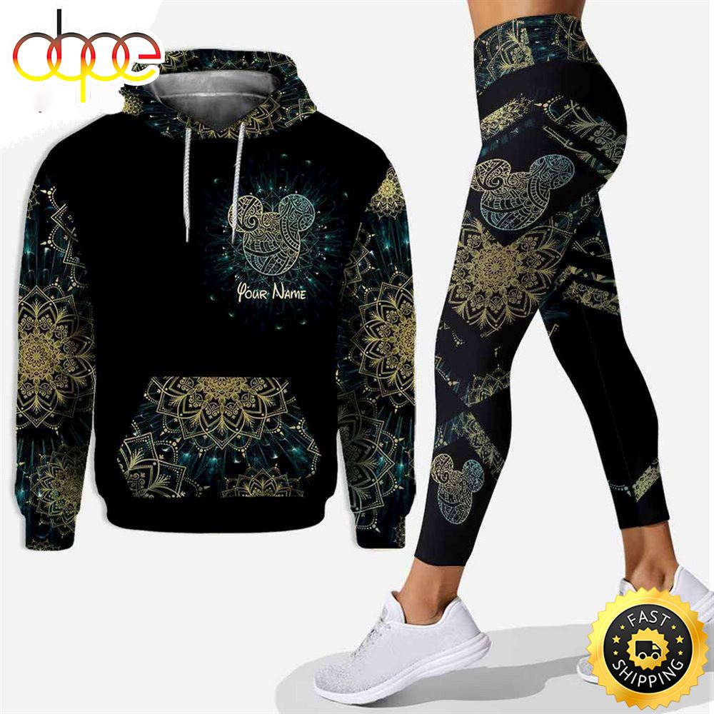 Personalized Mickey Mouse Luxury 3D Hoodie Leggings Set