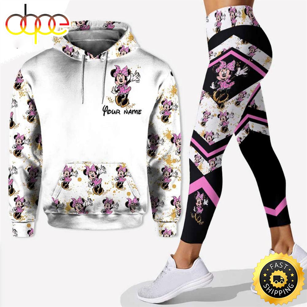 Personalized Minnie Mouse Hoodie Leggings