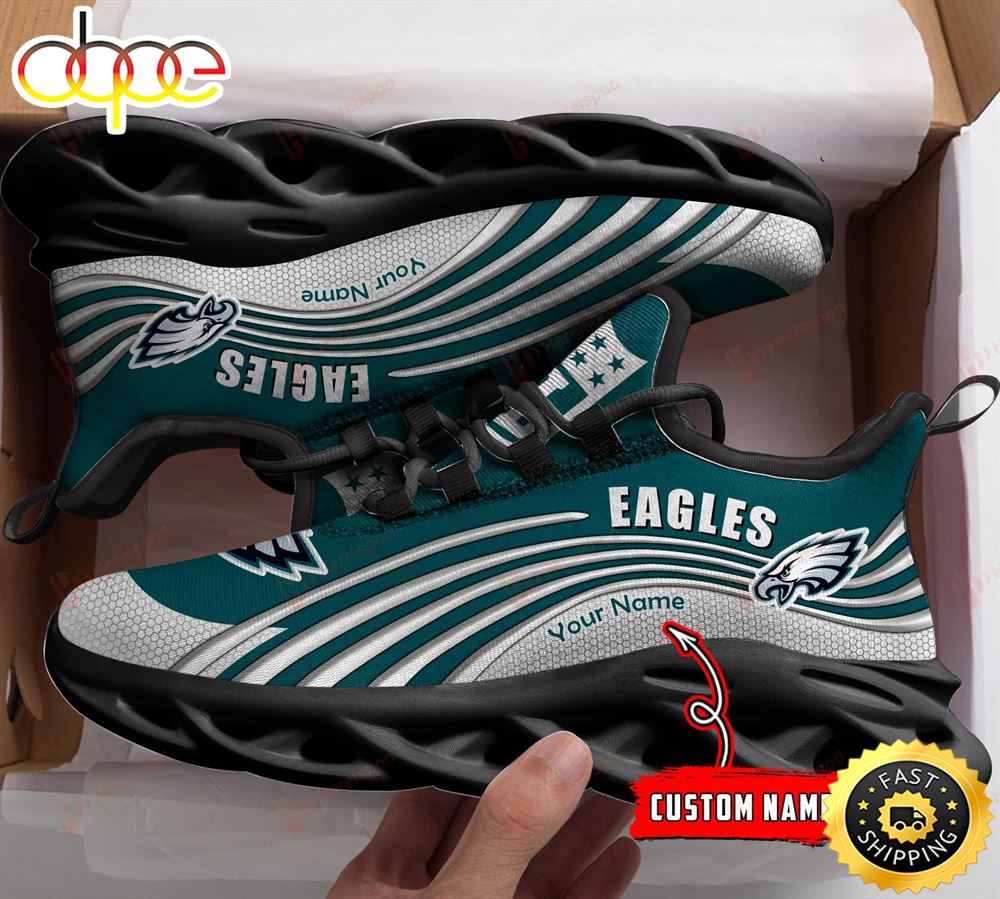 Philadelphia Eagles NFL Personalized Clunky Shoes Running Adults