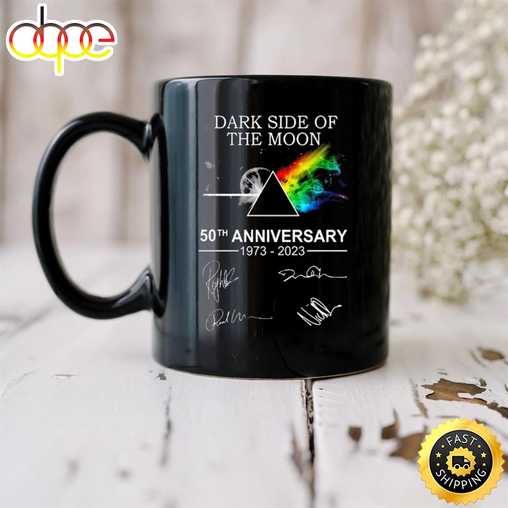 Pink Floyd Dark Side Of The Moon 50th Anniversary 1973 2023 Signatures Mug Hh1jdy
