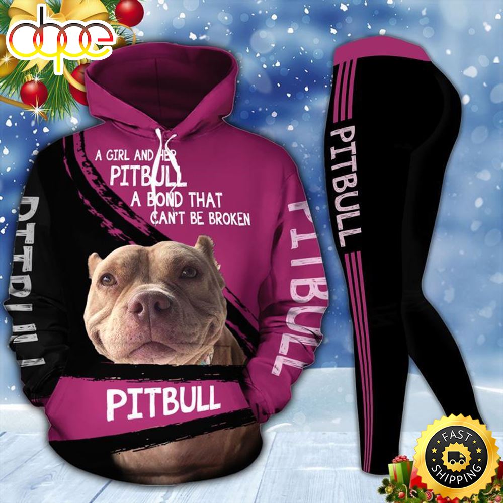 Pitbull And Girl A Bond That Cant Be Broken All Over Print Leggings Hoodie Set Outfit For Women T8soli.jpg