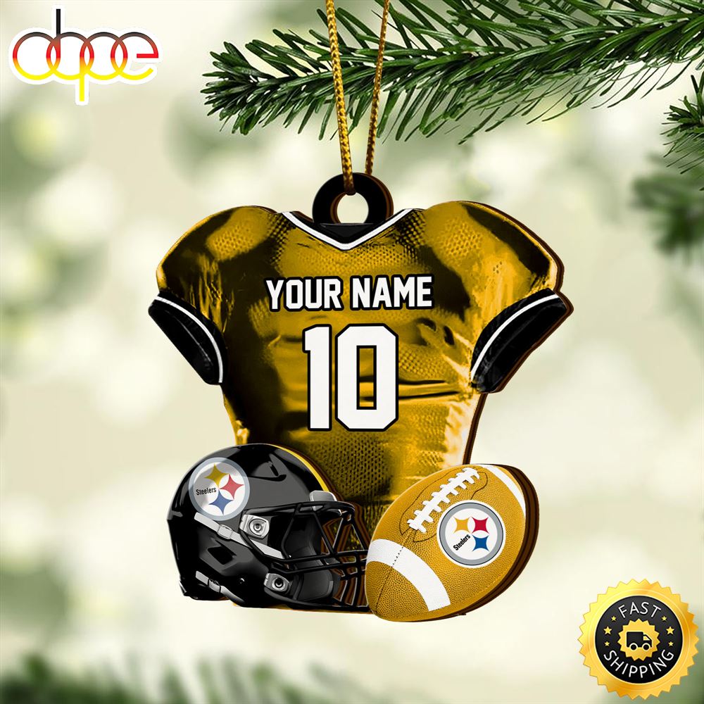 Pittsburgh Steelers NFL Sport Ornament Custom Name And Number