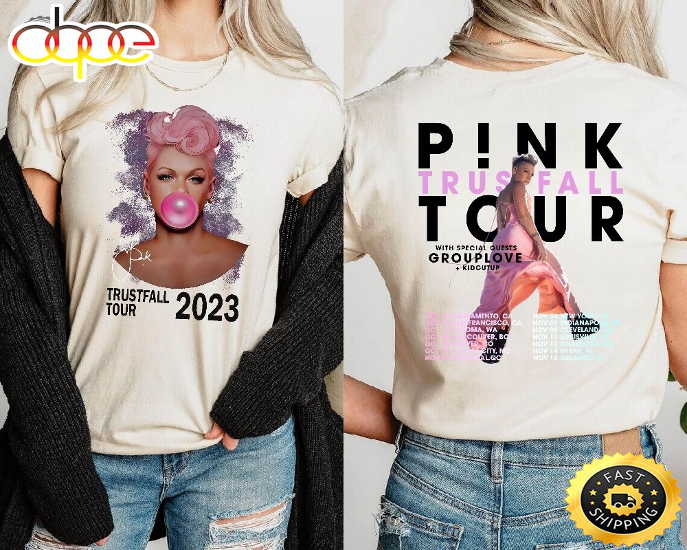 Pnk Summer Carnival 2023 Trustfall Album Tee Pink Singer Tour Music Festival Shirt Concert Apparel Tour Shirt Mpsckx