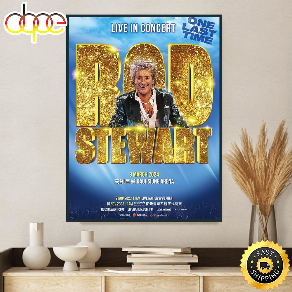 Rod Stewart Live In Concert One Last Time Kaohsiung 2024 Canvas