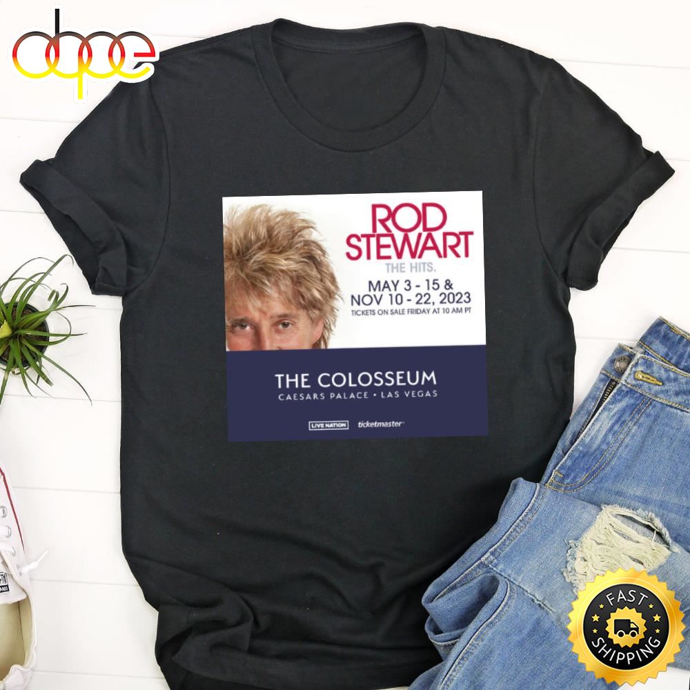 Rod Stewart The Colosseum Las Vegas Tour 2023 Shirt