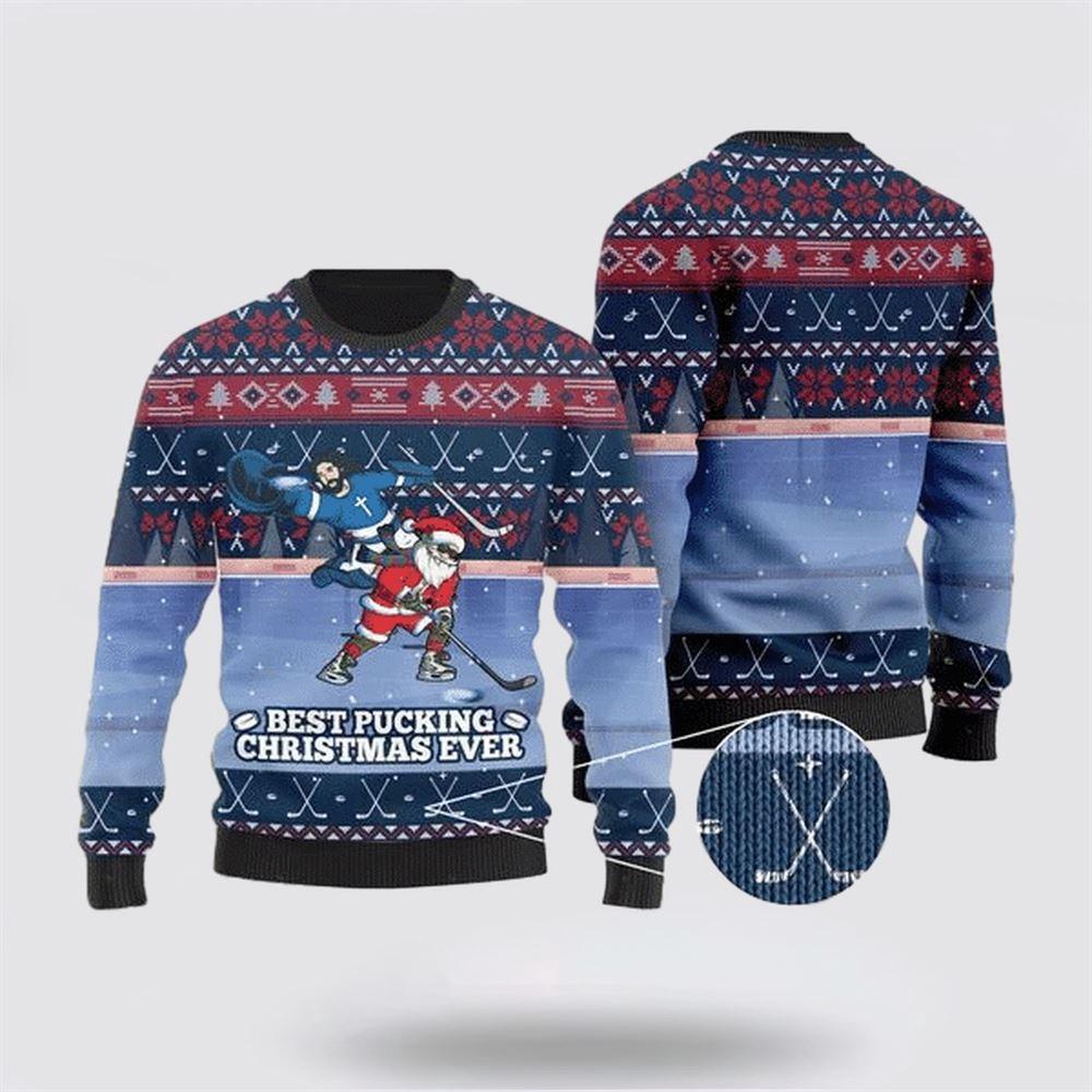 Santa Claus For Ice Hokey Lovers Ugly Christmas Sweater 1 Sweater Eaqxmp.jpg