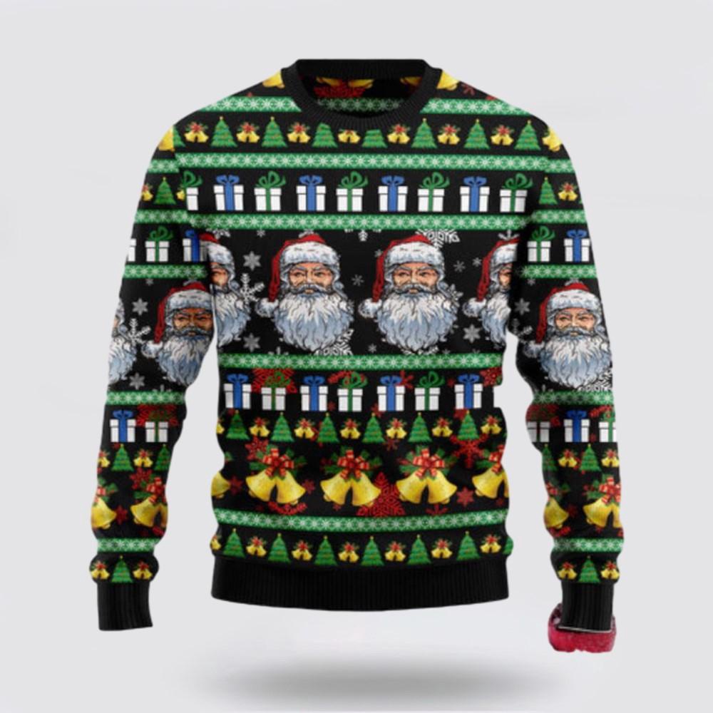 Santa Claus Jingle Bell Ugly Sweater Funny Santa Sweaters 1 Tee A9jqai.jpg