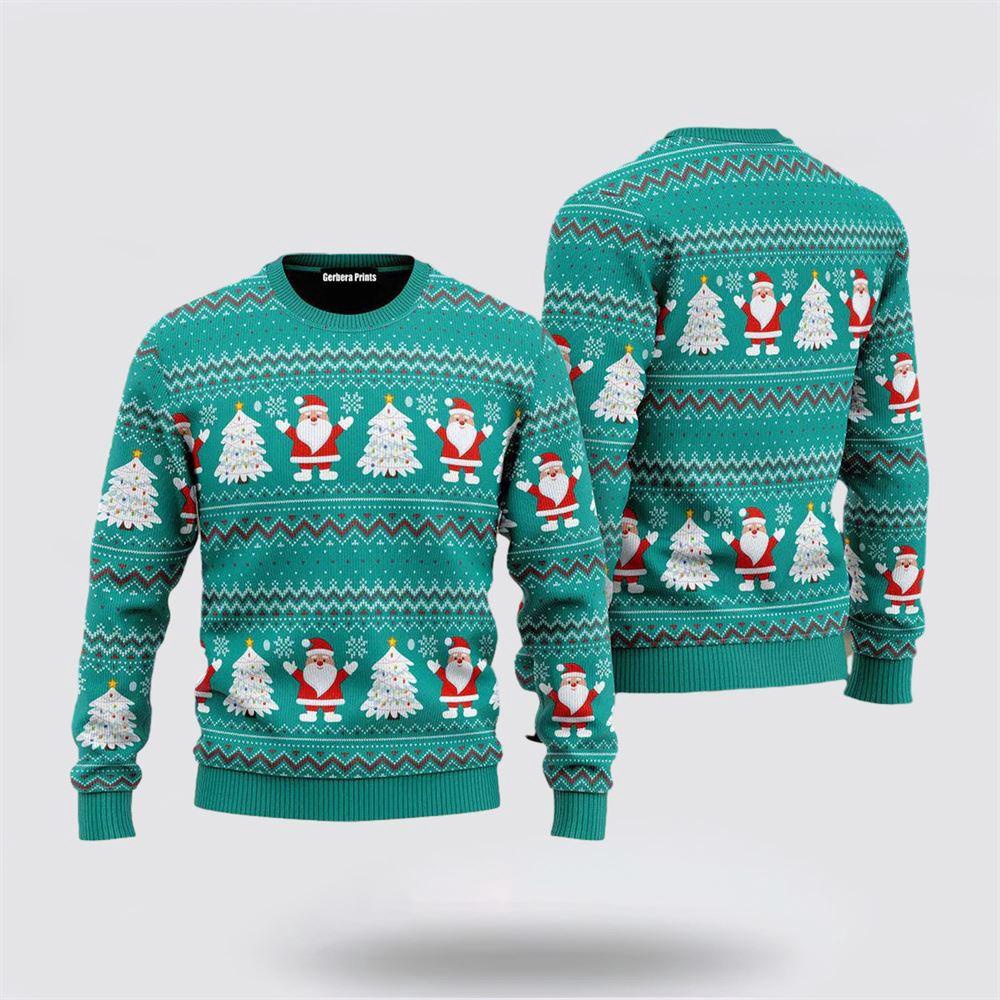 Santa Claus Joyful Holiday Ugly Christmas Sweater 1 Sweater Kcjgbe.jpg
