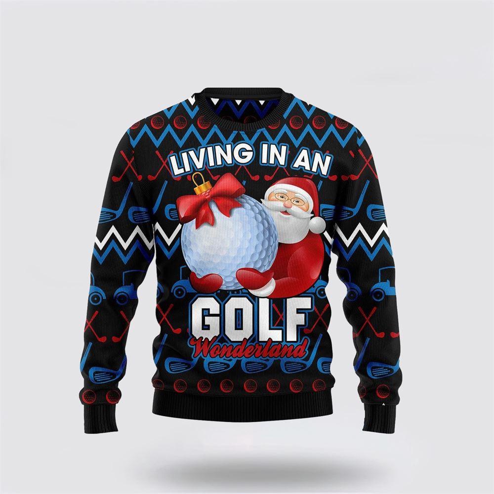 Santa Clause Golf Wonderland Ugly Christmas Sweater 1 Tee Nnhxhf.jpg