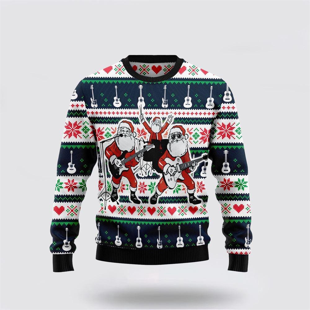 Santa Clauss Band Ugly Christmas Sweater 1 Tee Jew1yw.jpg
