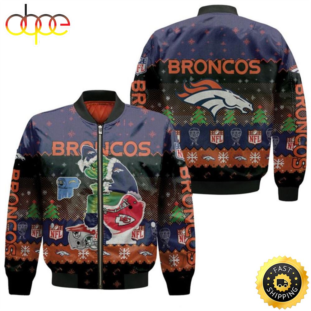 Santa Grinch Denver Broncos Sitting On Chiefs Chargers Raiders Toilet Christmas Gift For Broncos Fans Bomber Jacket Hm7tj3.jpg