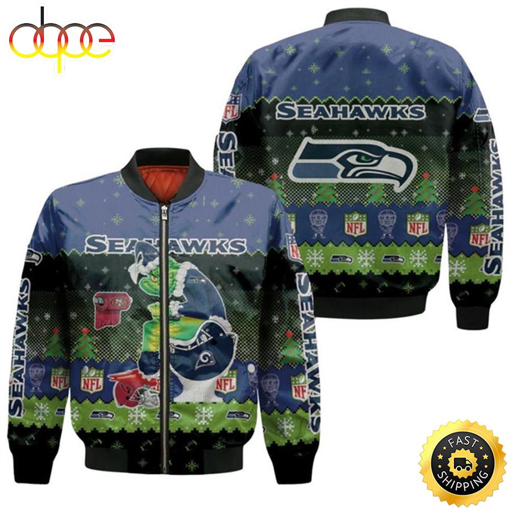 Santa Grinch Seattle Seahawks Sitting On Rams 49ers Cardinals Toilet Christmas Gift For Seahawks Fans Bomber Jacket Sly9df.jpg