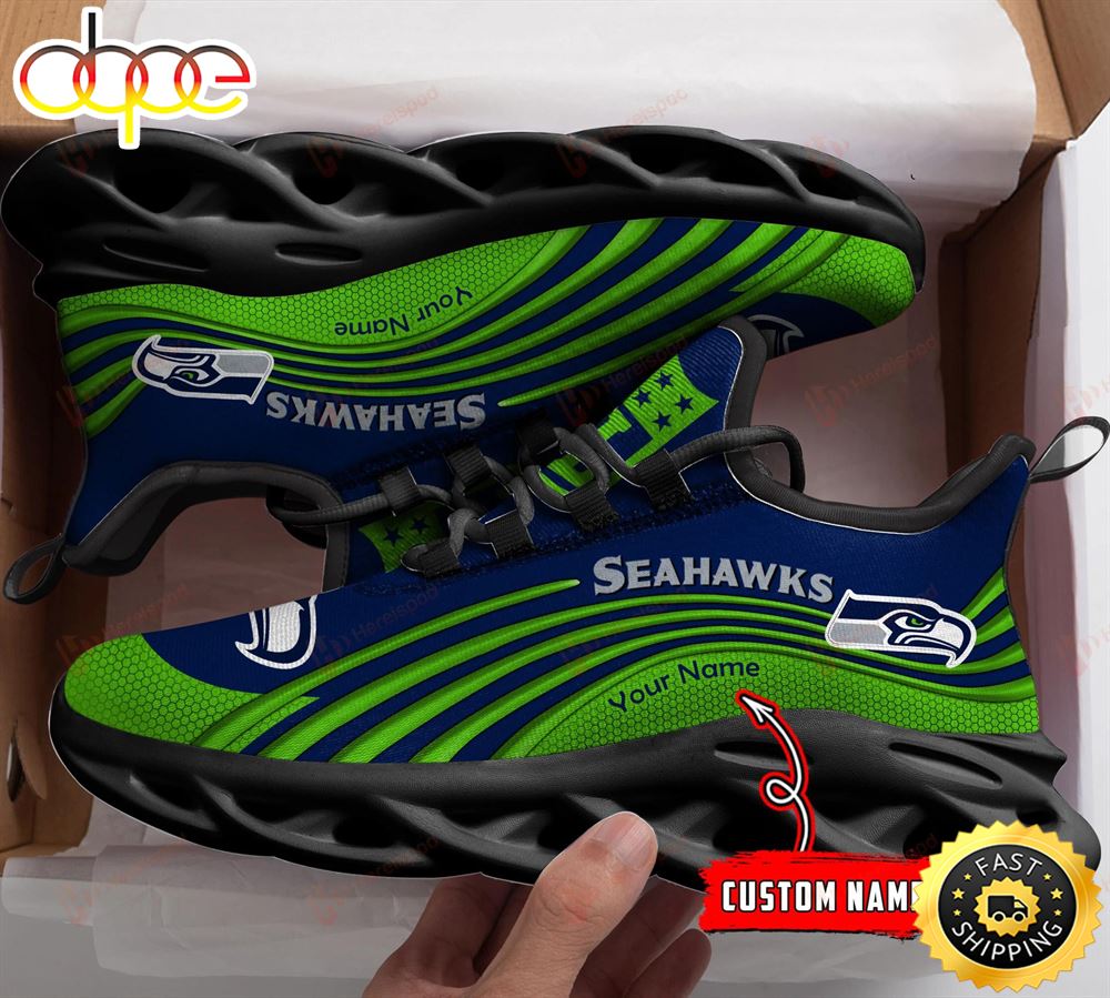 Seattle Seahawks NFL Personalized Clunky Shoes Running Adults