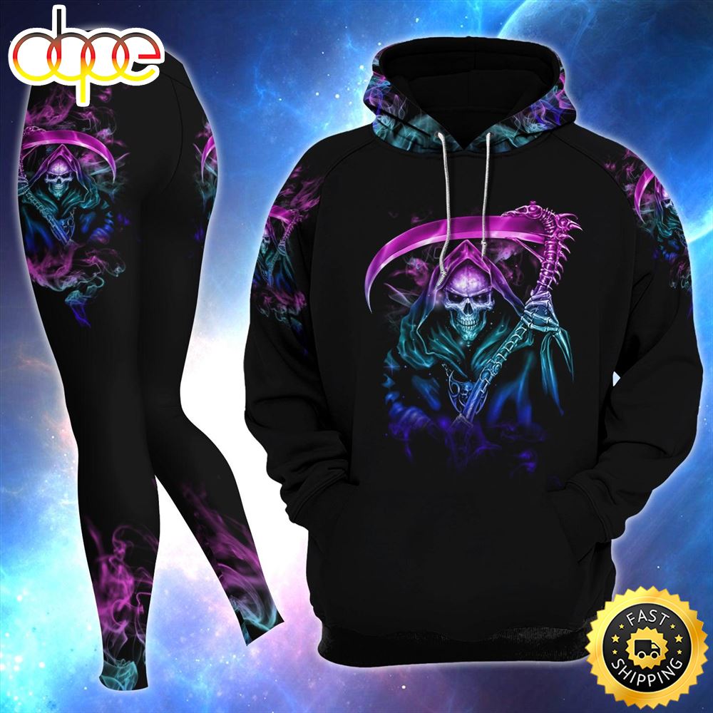 Skull Death Funny Combo Hoodie And Leggings