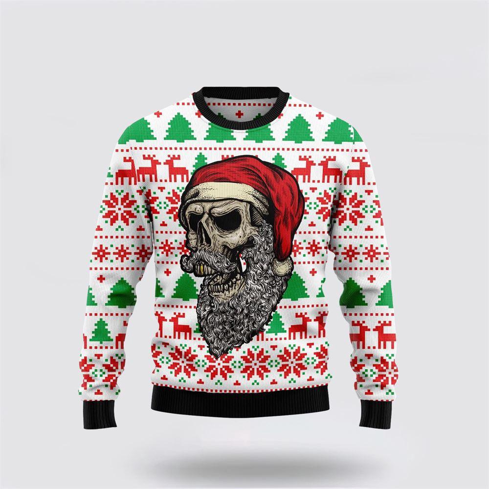 Skull Santa Claus Costume Ugly Christmas Sweater 1 Tee Nh1wiz.jpg