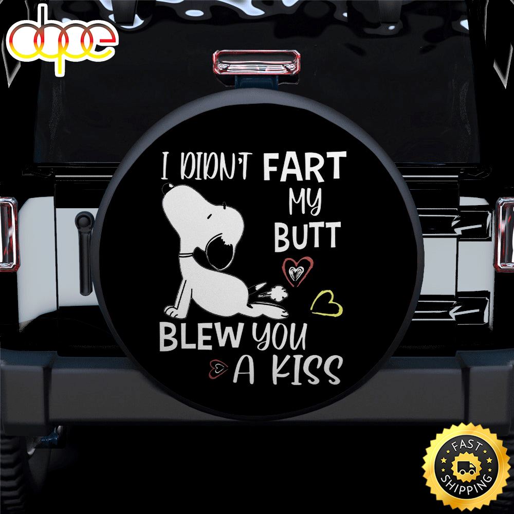 Snoopy Fart Butt Blew You A Kiss Funny Jeep Car Spare Tire Covers Gift For Campers Dffzst