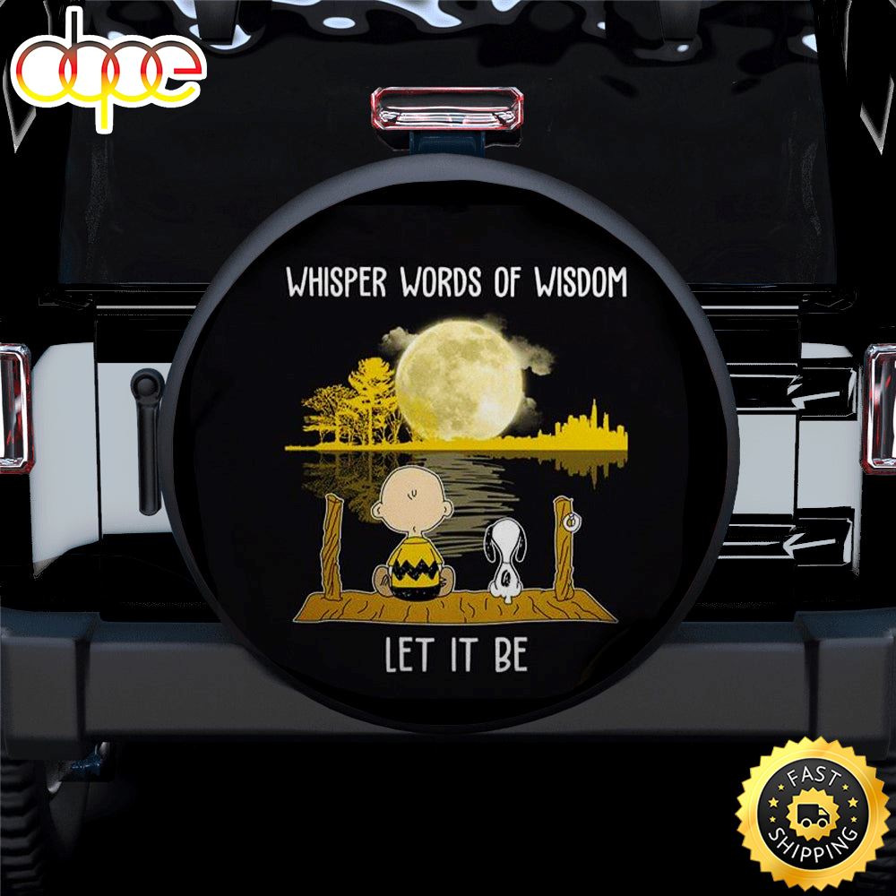 Snoopy Let It Be Car Spare Tire Covers Gift For Campers Xi6uda