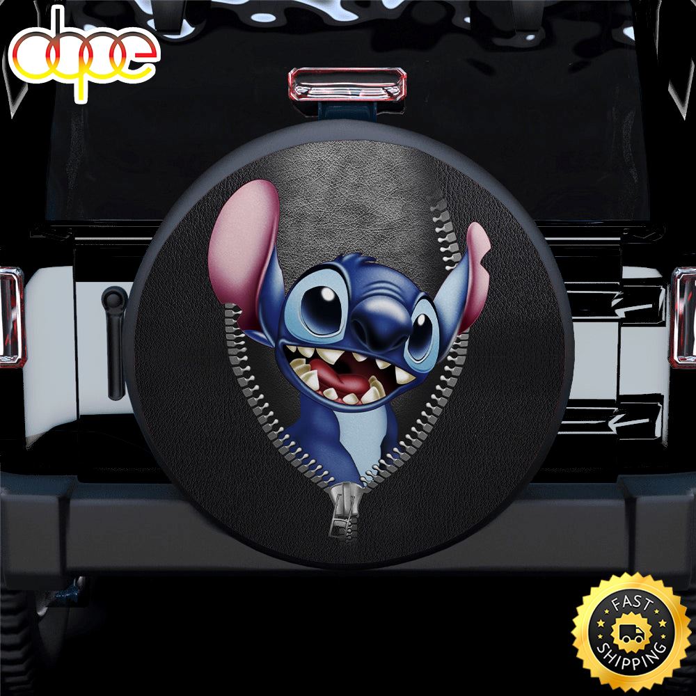 Stitch Zipper Car Spare Tire Gift For Campers 
