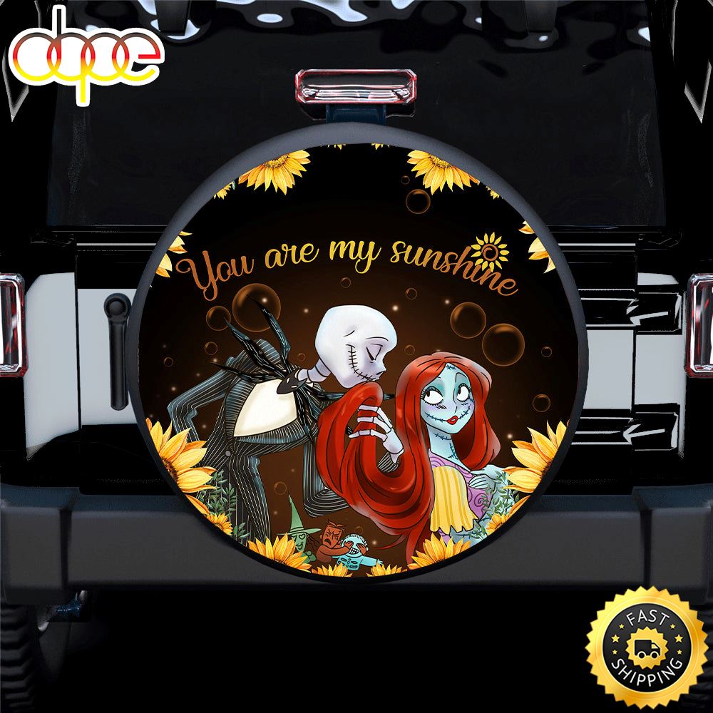 Sunflower Nightmare Before Christmas You Are My Sunshine Jeep Car Spare Tire Covers Gift For Campers Zjx4tx