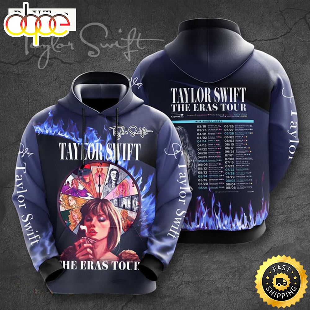 Taylor Swift The Eras Tour Timeline 3D Printed Hoodie