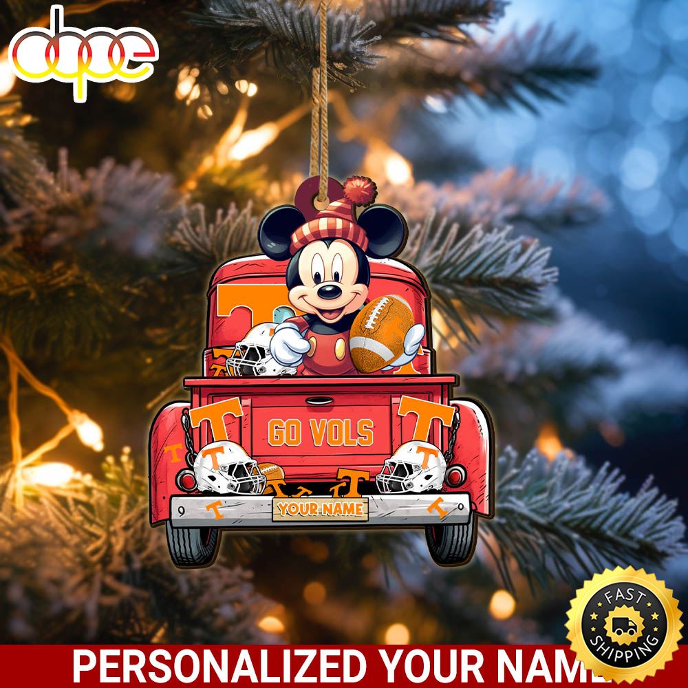 Tennessee Volunteers Mickey Mouse Ornament Personalized Your Name Sport Home Decor Qb9ne4.jpg