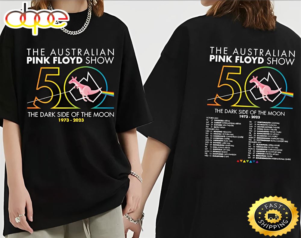 The Australian Pink Floyd Show 2023 Tour T Shirt Double Sides Unisex Y80h56
