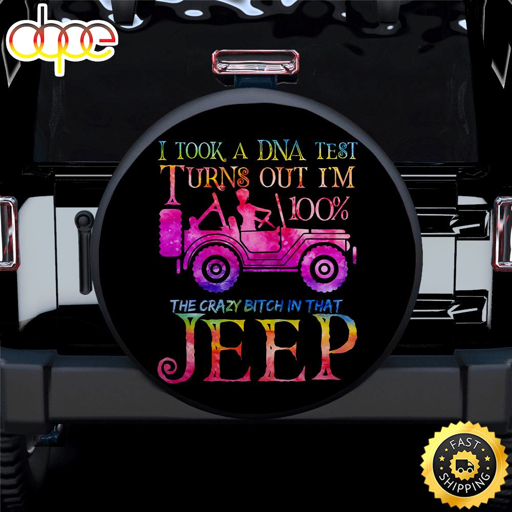 The Crazy Pink Girl In Jeep Car Spare Tire Covers Gift For Campers Pfanvq