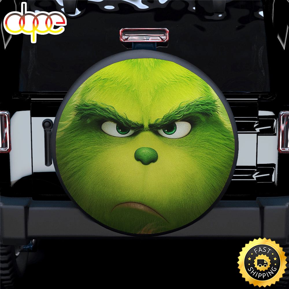 The Grinch Face Spare Tire Covers Gift For Campers Jqa1sr