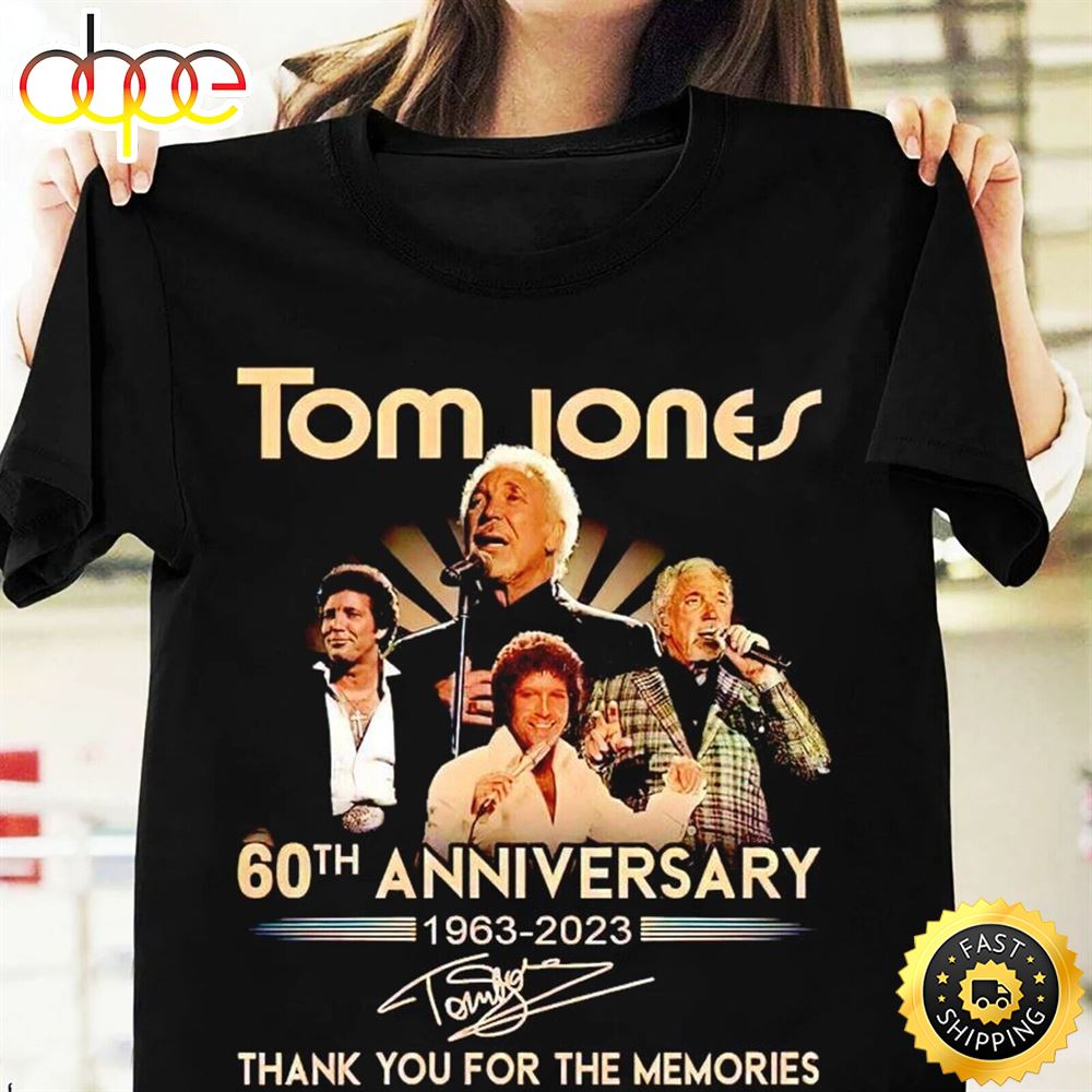 Tom Jones Tour 2023 Thank You For The Memories Shirt