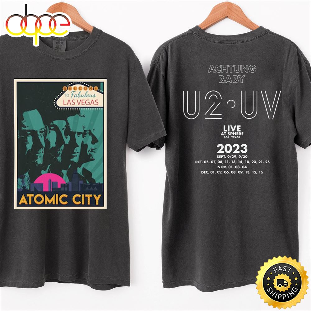 U2 Band Tour 2023 Shirt U2 Las Vegas Sphere Tshirt Mf6eb8