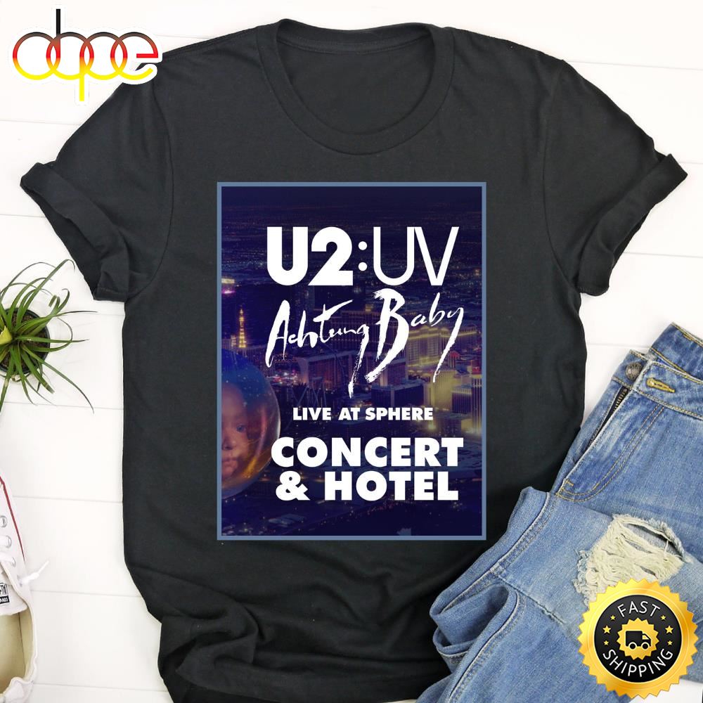 U2 To Perform 1991 Album Achtung Baby For Vegas Unisex Shirt Her0ck