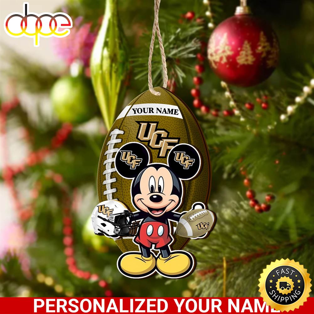 UCF Knights And Mickey Mouse Ornament Personalized Your Name